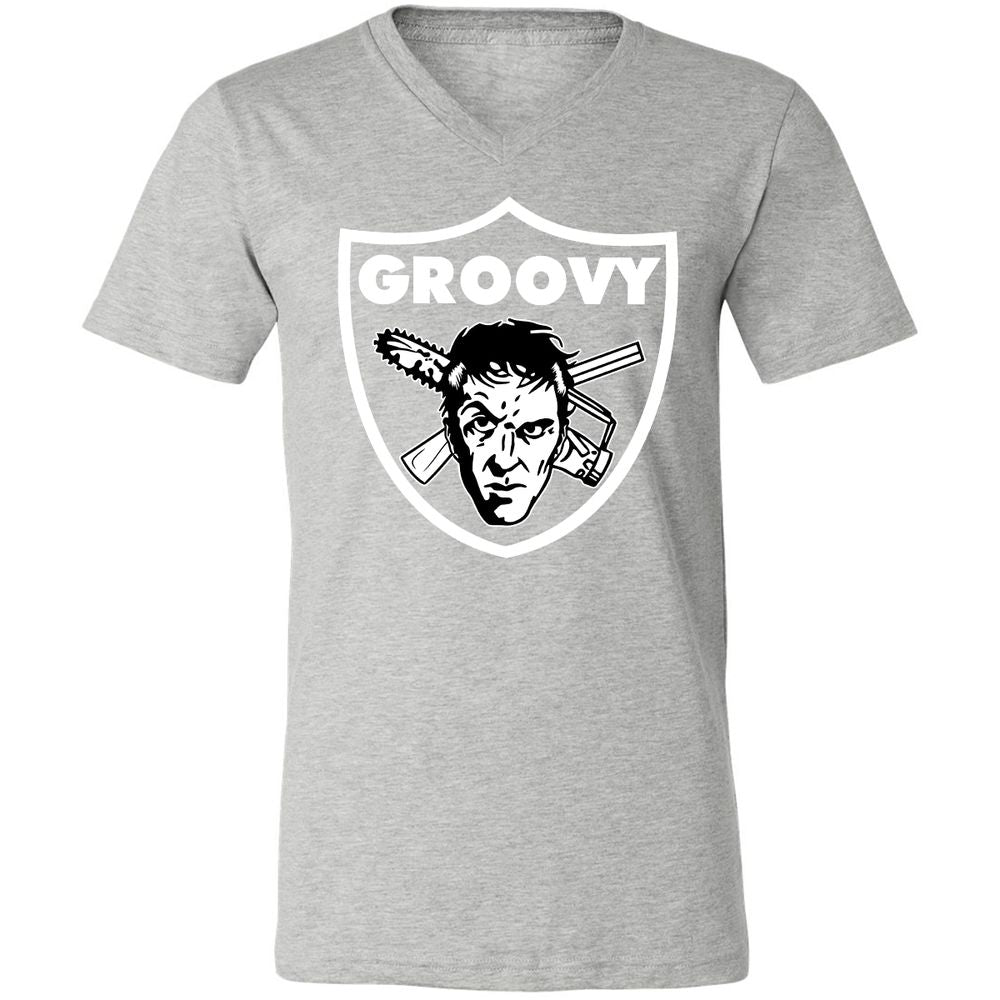 Unisex V-Neck T-Shirt - JSKTWD27 - Athletic Heather - 7
