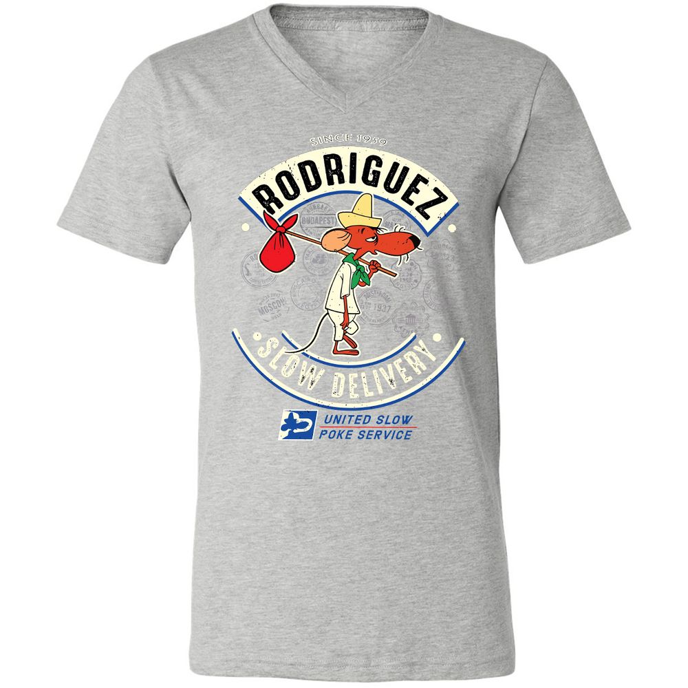 Unisex V-Neck T-Shirt - EJFHH1FP - Athletic Heather - 7