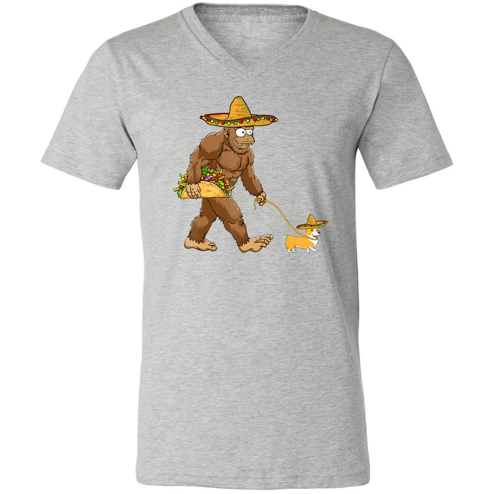 Unisex V-Neck T-Shirt - FN9J1HTS - Athletic Heather - 7
