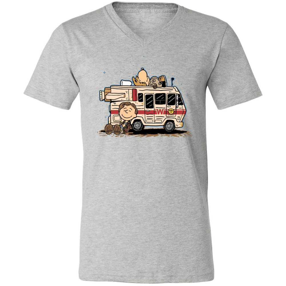 Unisex V-Neck T-Shirt - VR1H2P21 - Athletic Heather - 7