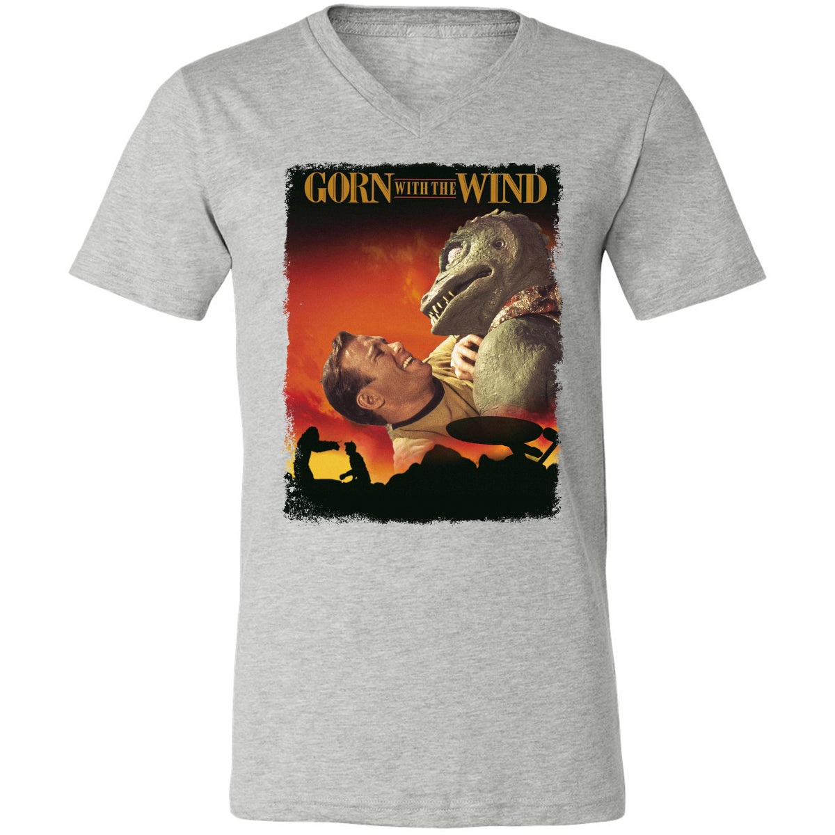 Unisex V-Neck T-Shirt - ASV5TAAZ - Athletic Heather - 7