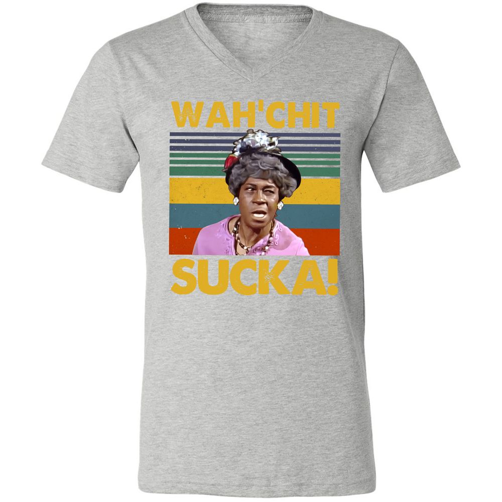 Unisex V-Neck T-Shirt - 9HGT5MXC - Athletic Heather - 7