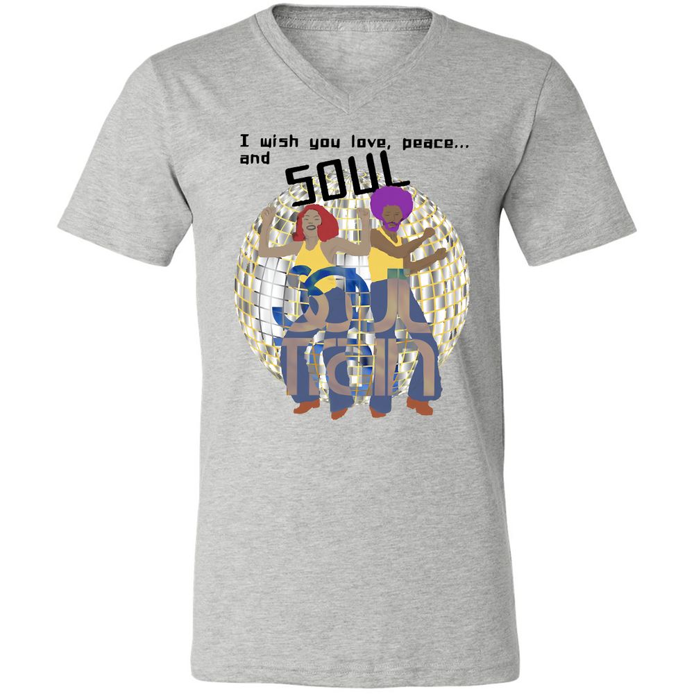 Unisex V-Neck T-Shirt - MTVVW1AJ - Athletic Heather - 7