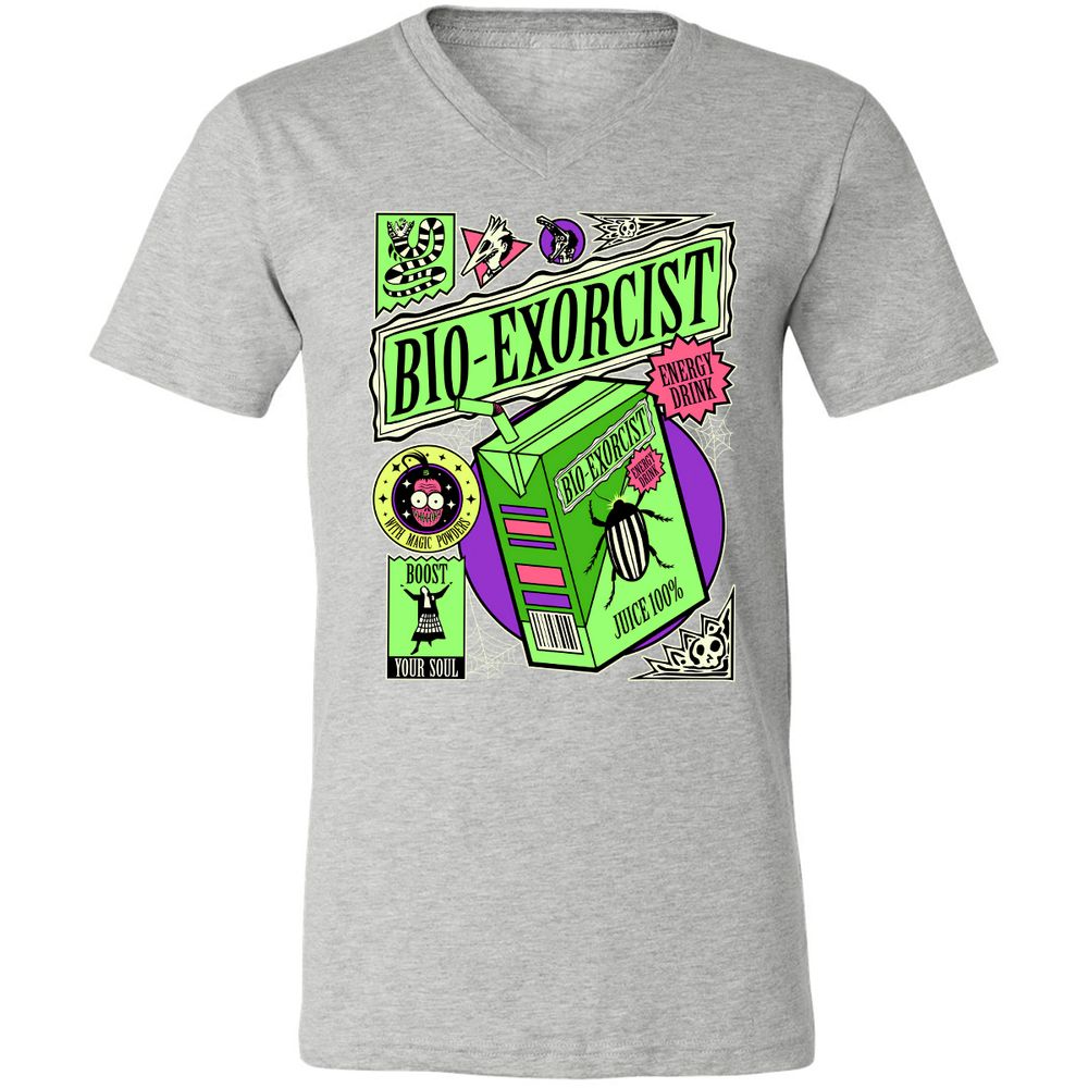 Unisex V-Neck T-Shirt - MJYZQLCX - Athletic Heather - 7