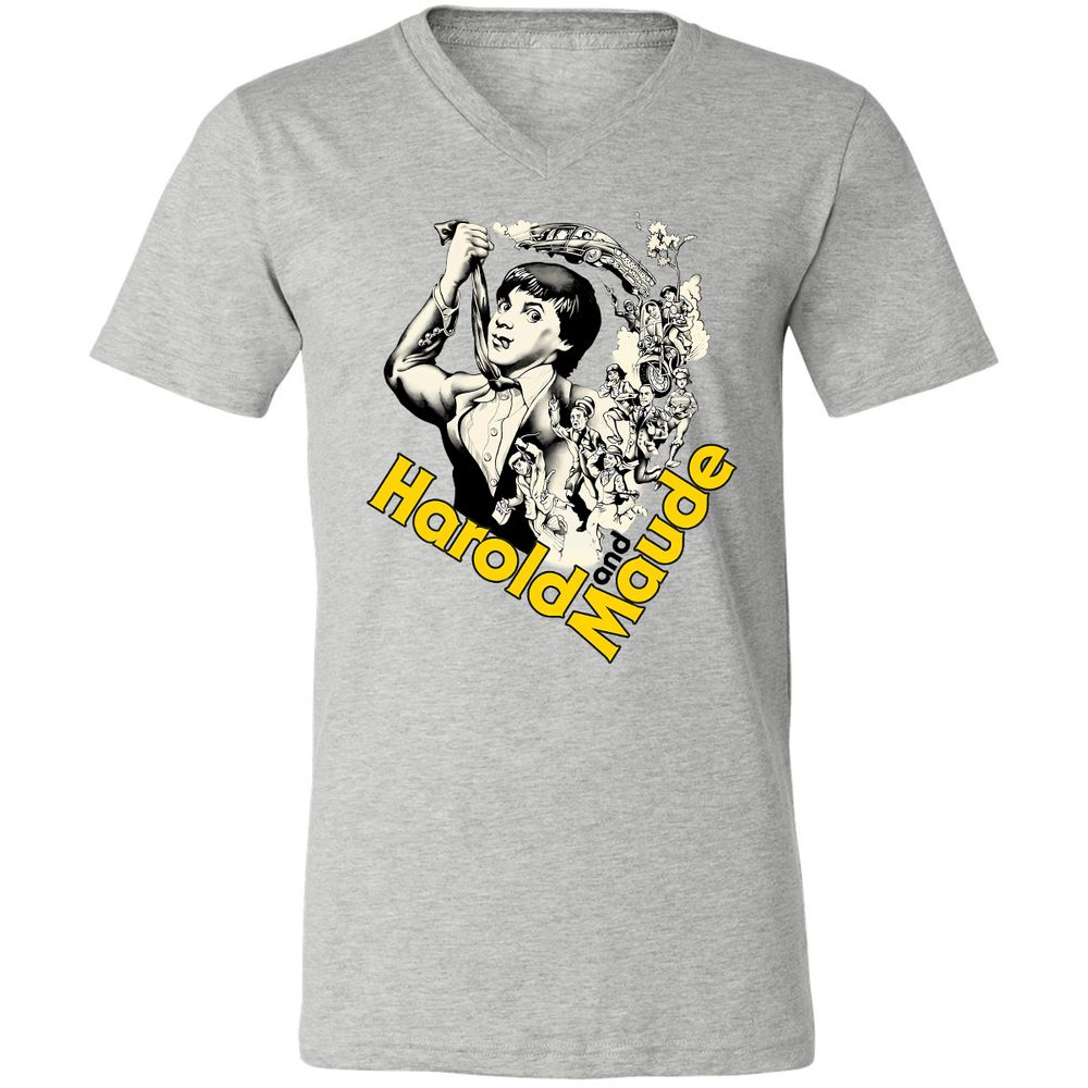 Unisex V-Neck T-Shirt - CB43KTH5 - Athletic Heather - 7