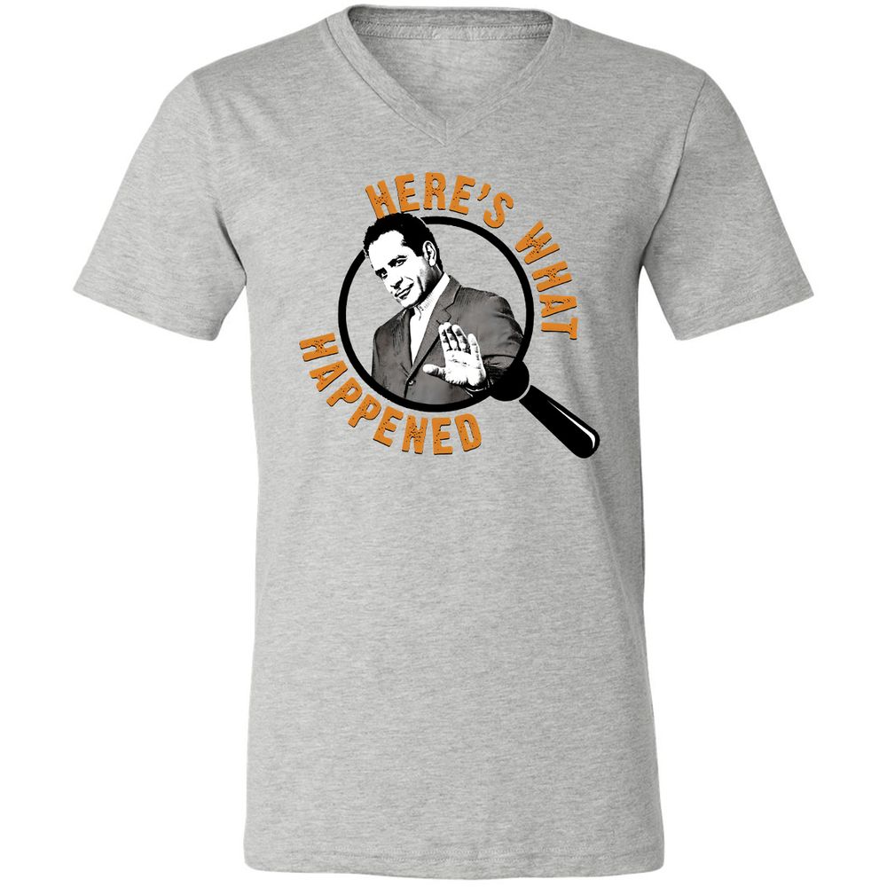 Unisex V-Neck T-Shirt - 5AR2YPMR - Athletic Heather - 7