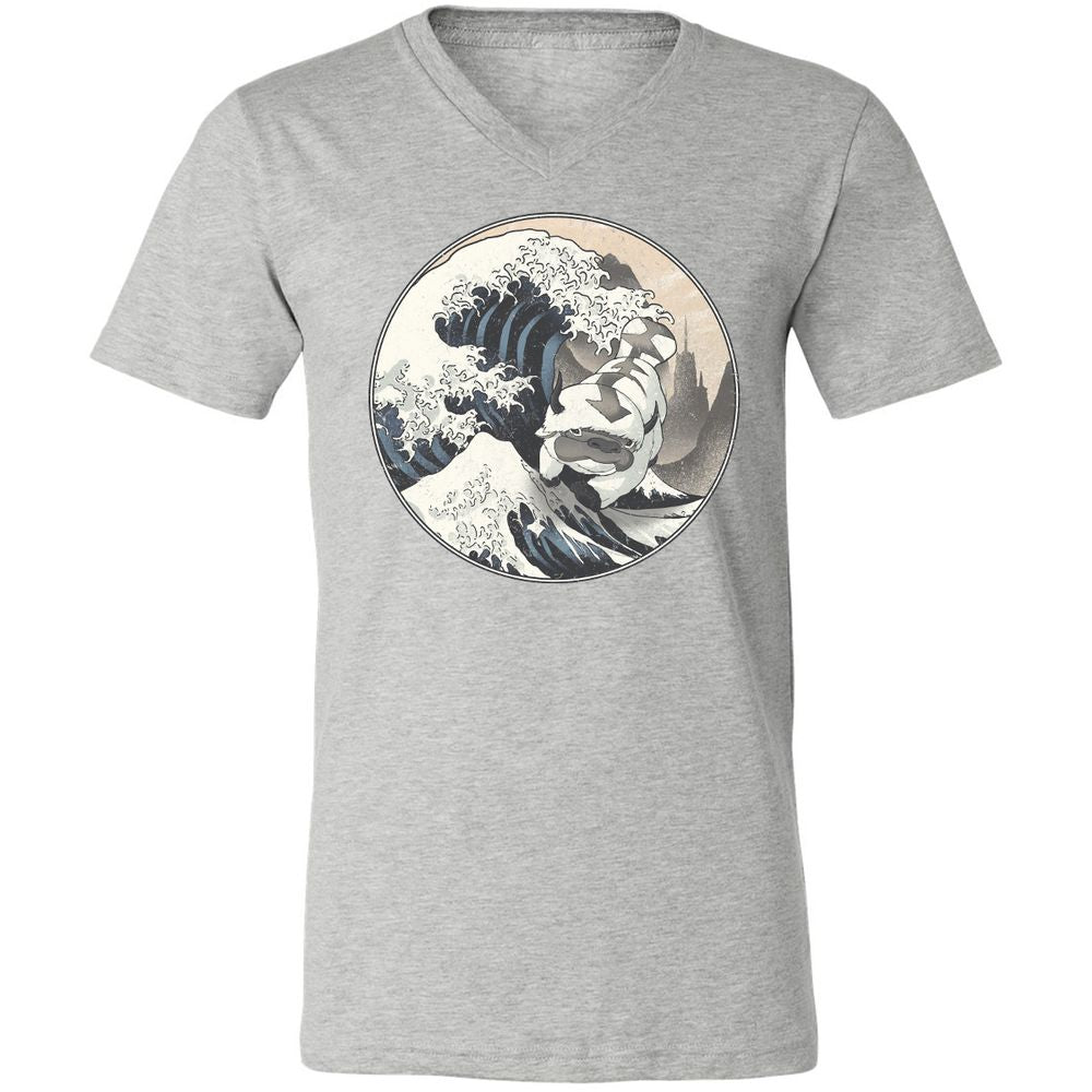 Unisex V-Neck T-Shirt - 12XQEJCS - Athletic Heather - 7