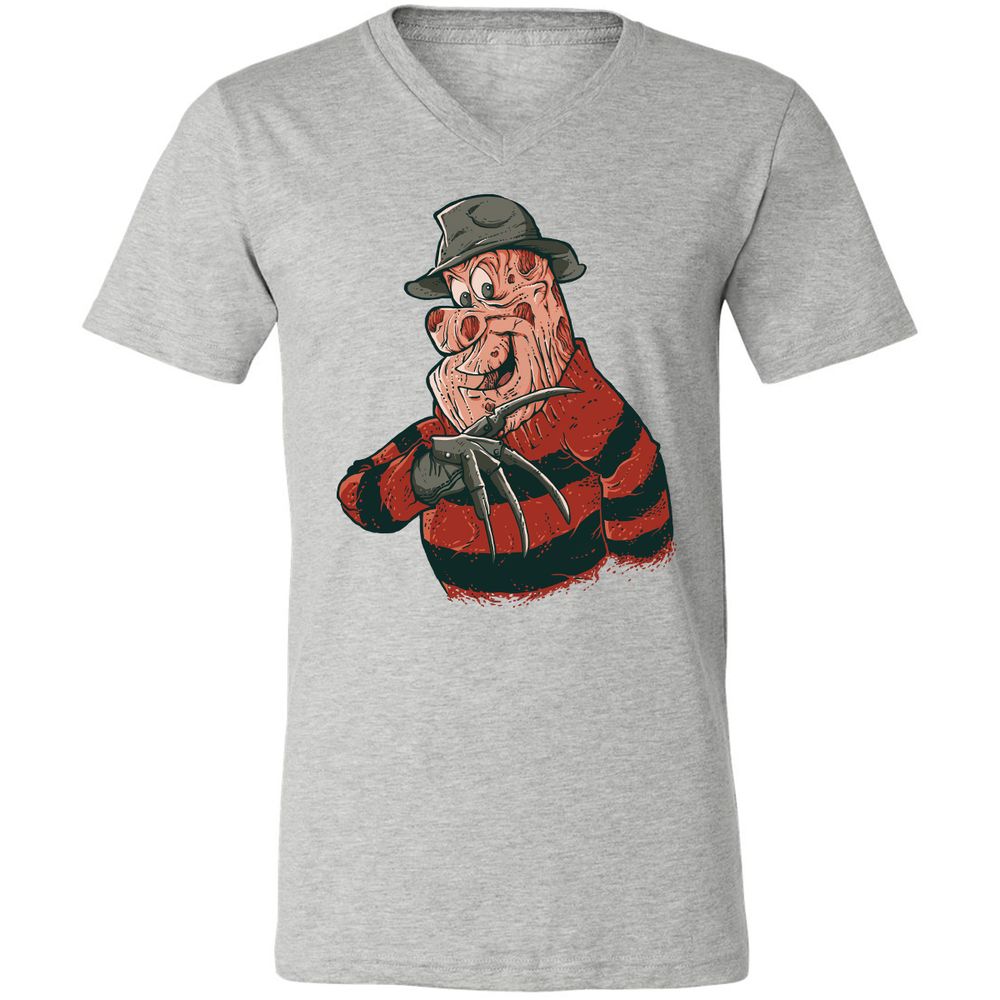Unisex V-Neck T-Shirt - 45D2U3JH - Athletic Heather - 7