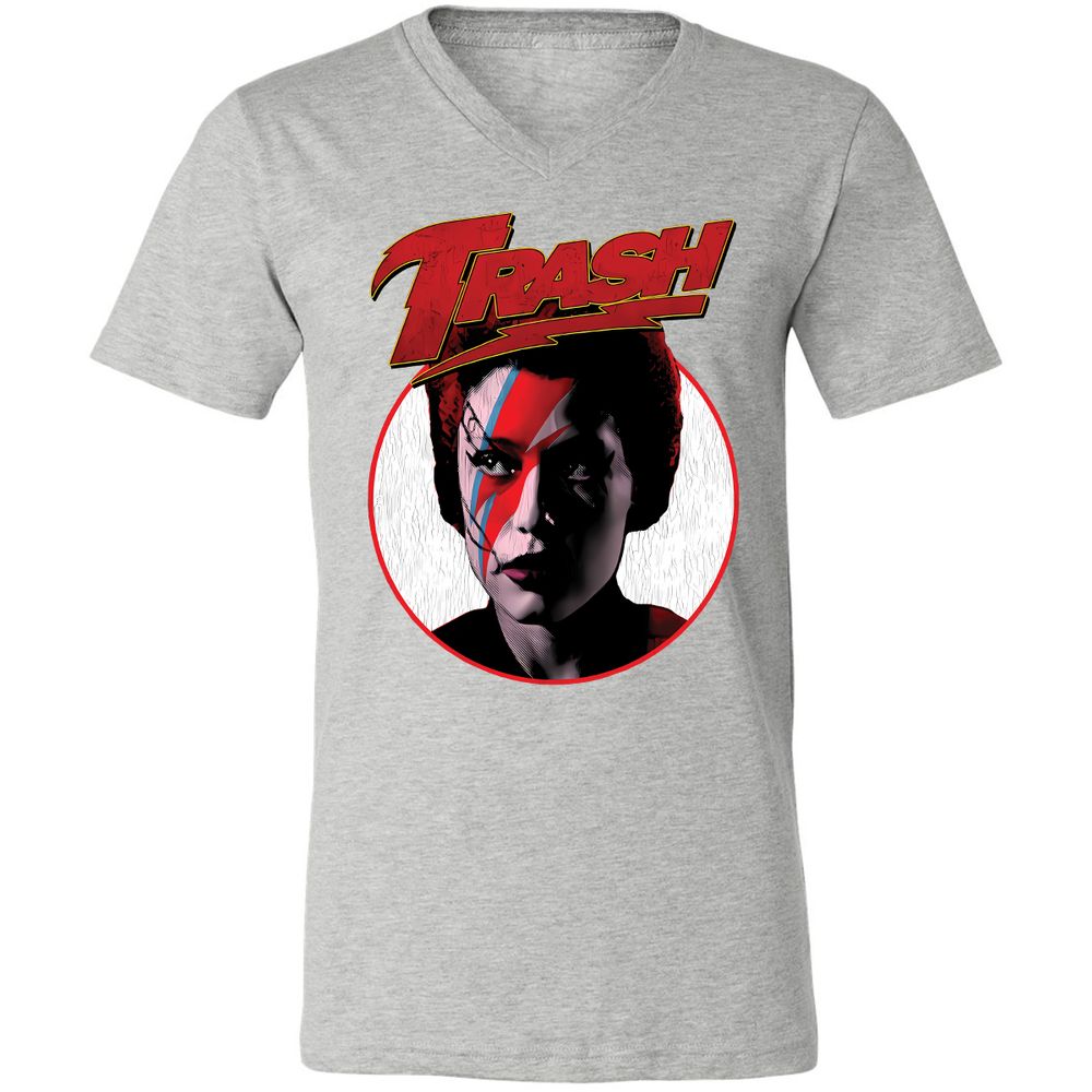 Unisex V-Neck T-Shirt - 3YLRFBPQ - Athletic Heather - 7