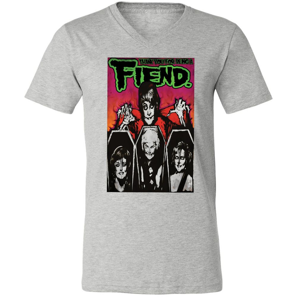 Unisex V-Neck T-Shirt - BTWZMR92 - Athletic Heather - 7