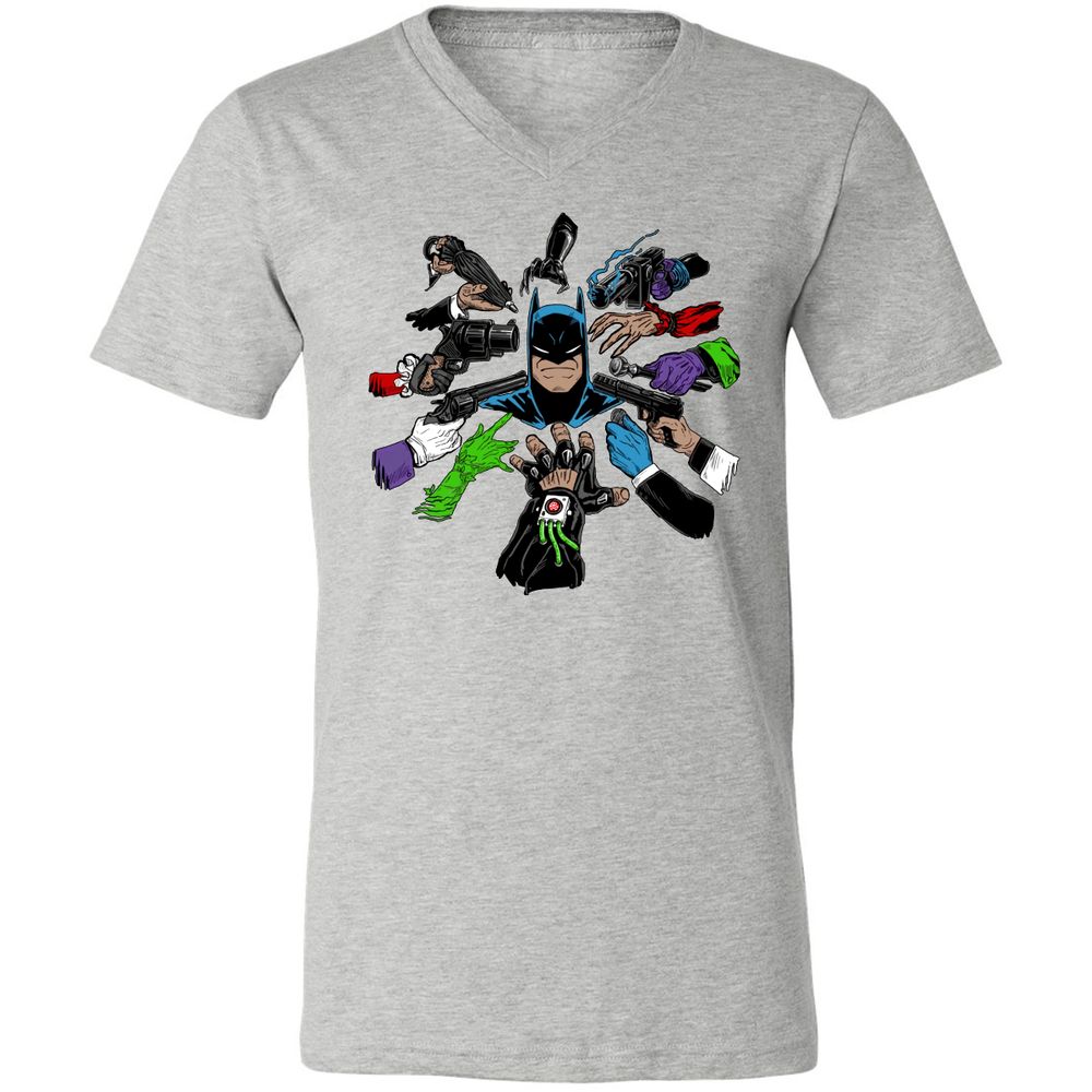 Unisex V-Neck T-Shirt - 4Z935L5T - Athletic Heather - 7