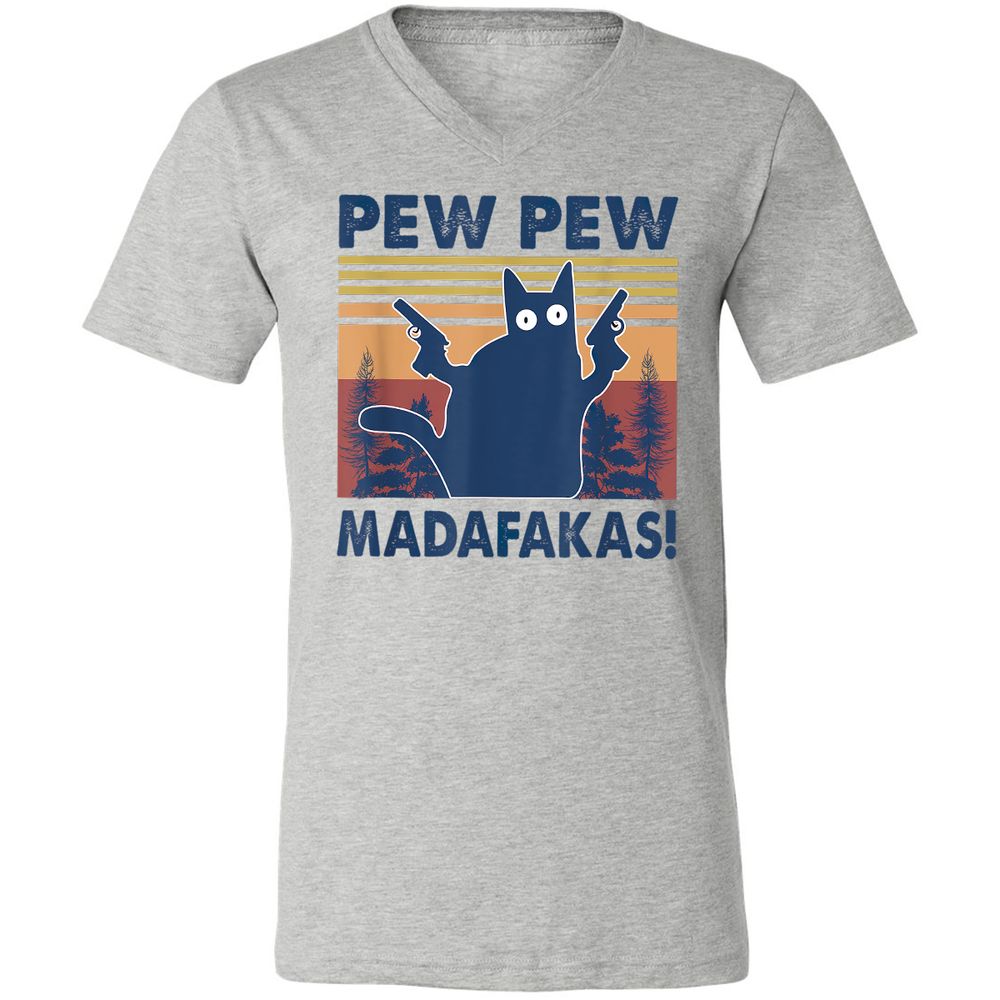 Unisex V-Neck T-Shirt - 2S9TH4G2 - Athletic Heather - 7