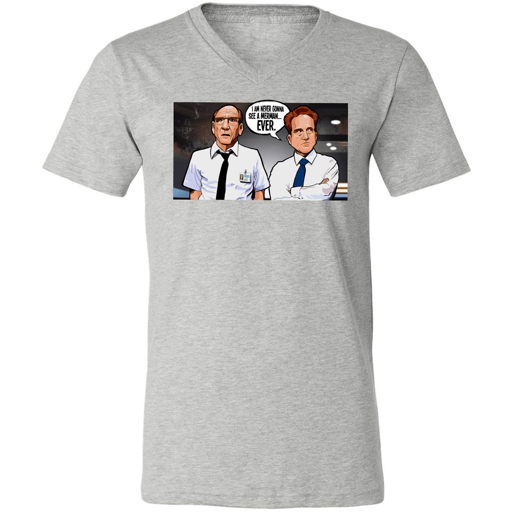 Unisex V-Neck T-Shirt - DQXVH9XS - Athletic Heather - 7
