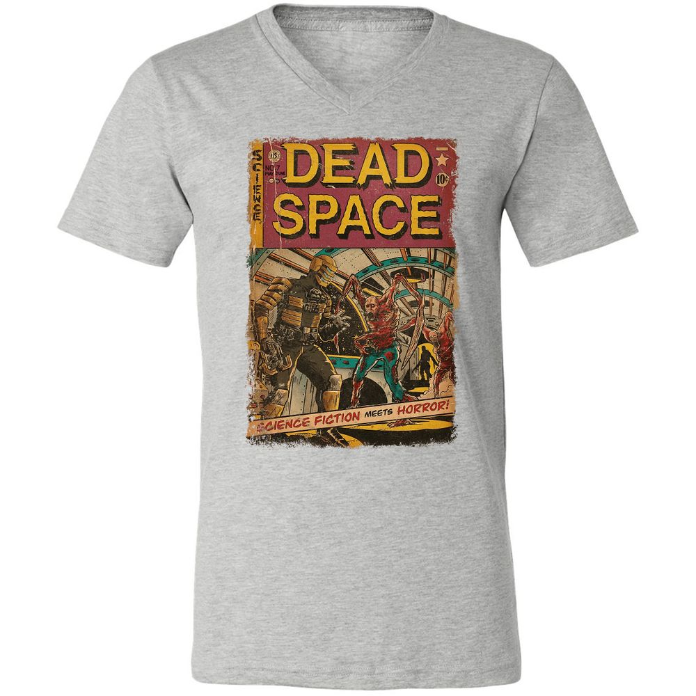 Unisex V-Neck T-Shirt - 7Y1W5J86 - Athletic Heather - 7