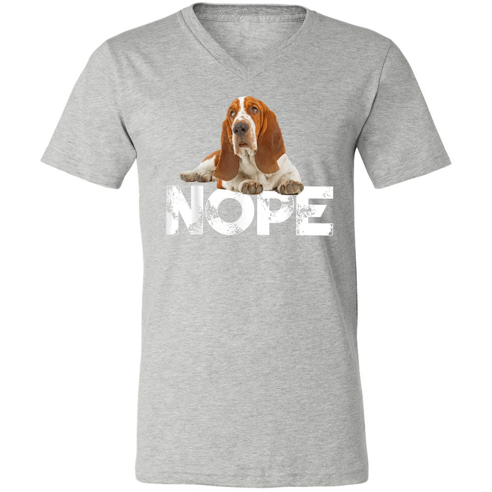 Unisex V-Neck T-Shirt - HERJXGF6 - Athletic Heather - 7