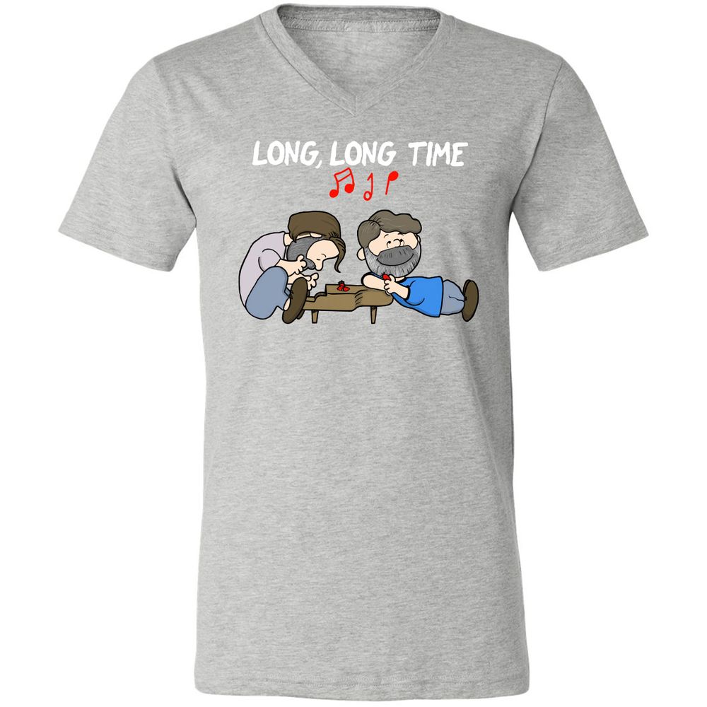 Unisex V-Neck T-Shirt - 1EMTQFK4 - Athletic Heather - 7