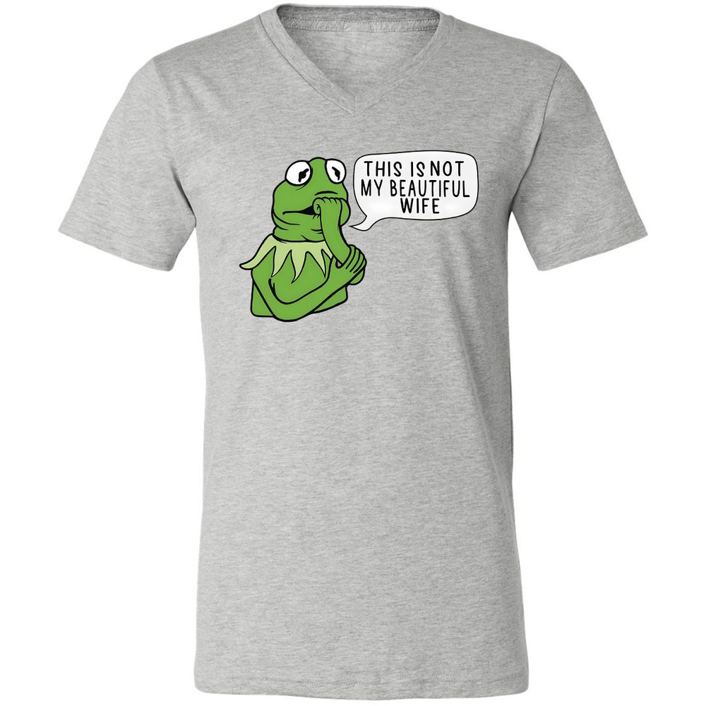 Unisex V-Neck T-Shirt - PUW2FEUU - Athletic Heather - 7