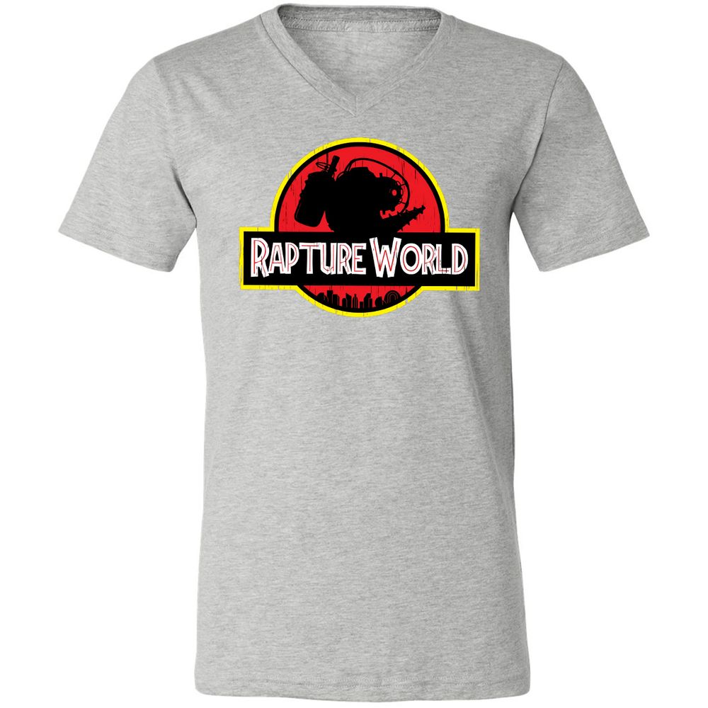 Unisex V-Neck T-Shirt - F4FF44VJ - Athletic Heather - 7