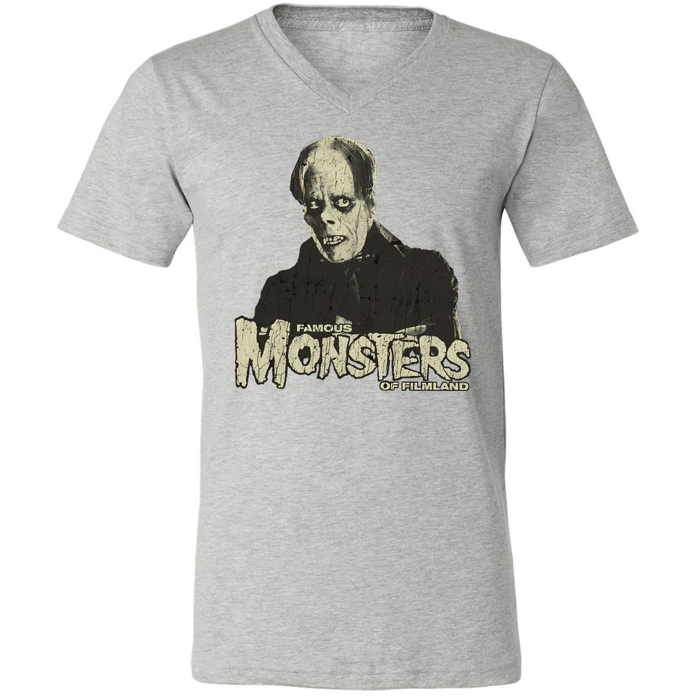 Unisex V-Neck T-Shirt - 69HZ2S8F - Athletic Heather - 7