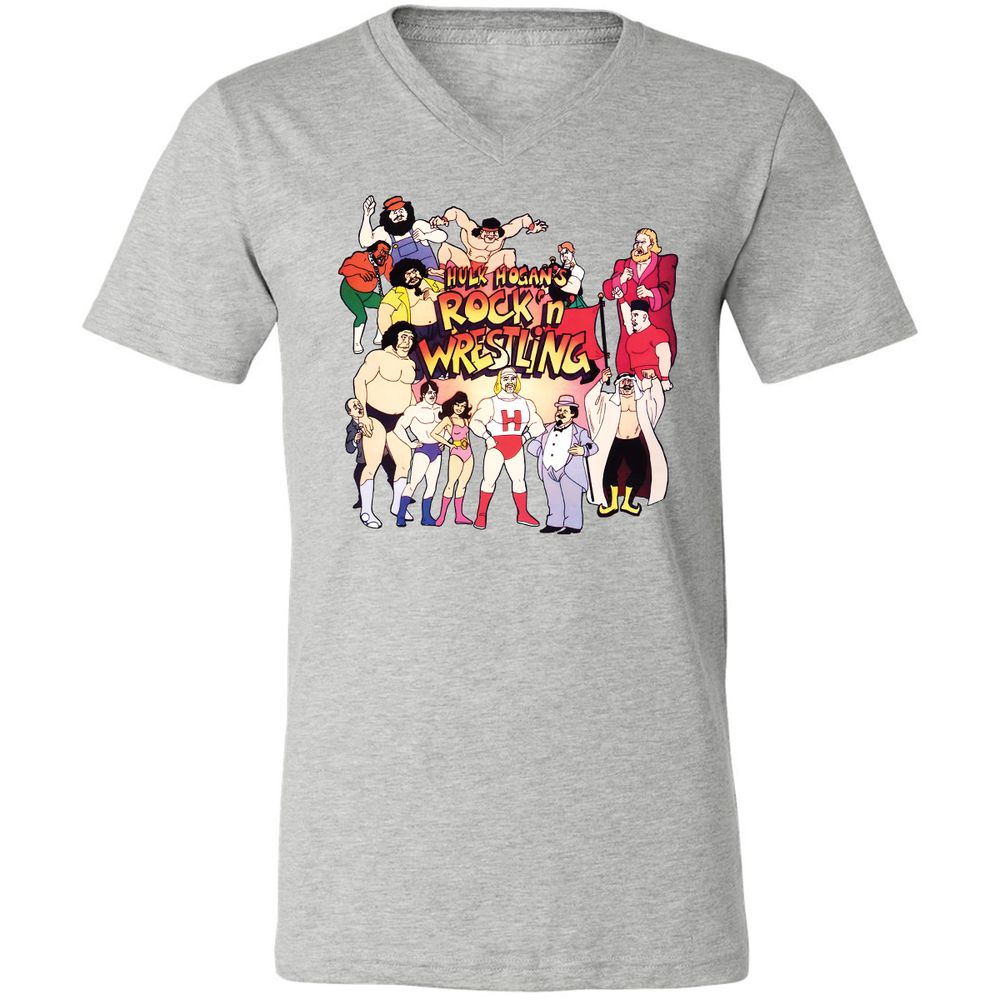 Unisex V-Neck T-Shirt - KF4R6KFH - Athletic Heather - 7