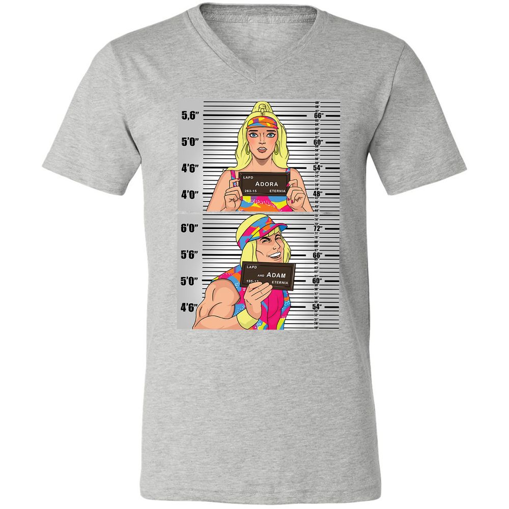 Unisex V-Neck T-Shirt - 3FV6U3B2 - Athletic Heather - 7