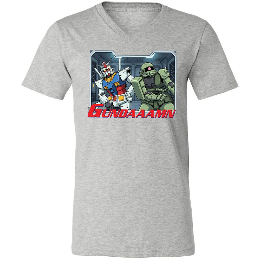 Unisex V-Neck T-Shirt - 5V8J5J1T - Athletic Heather - 7