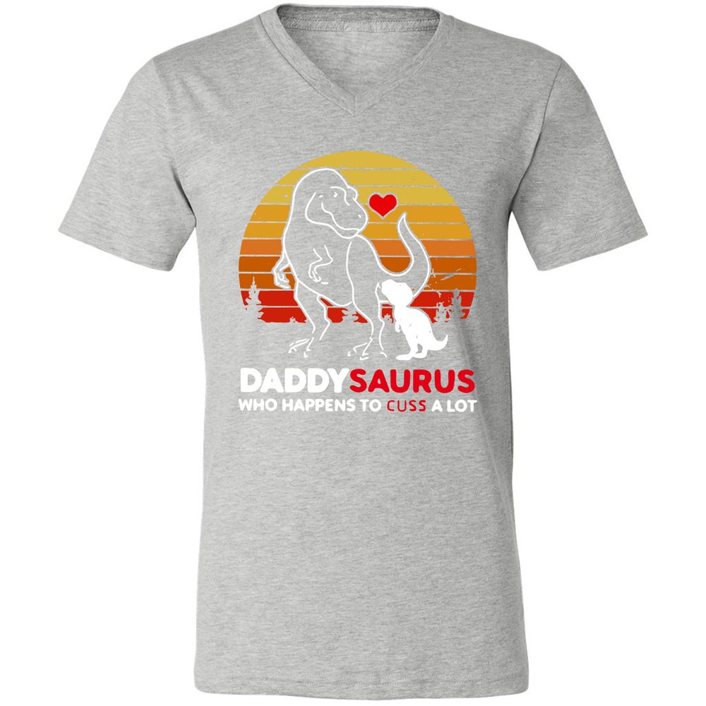 Unisex V-Neck T-Shirt - AUEUJG3Y - Athletic Heather - 7