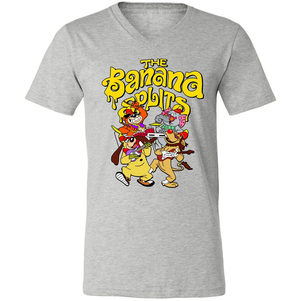 Unisex V-Neck T-Shirt - BZYHEZL2 - Athletic Heather - 7