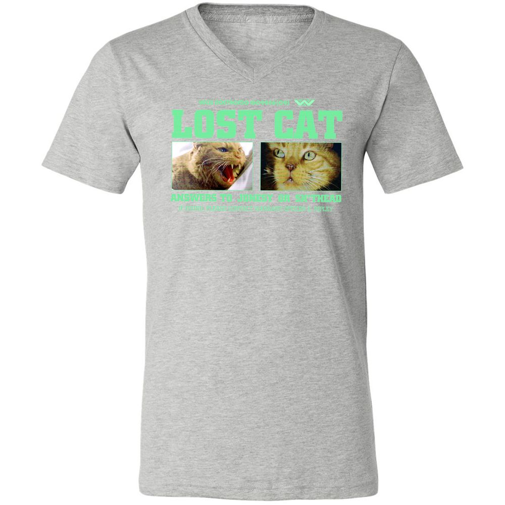 Unisex V-Neck T-Shirt - R84XMN4U - Athletic Heather - 7