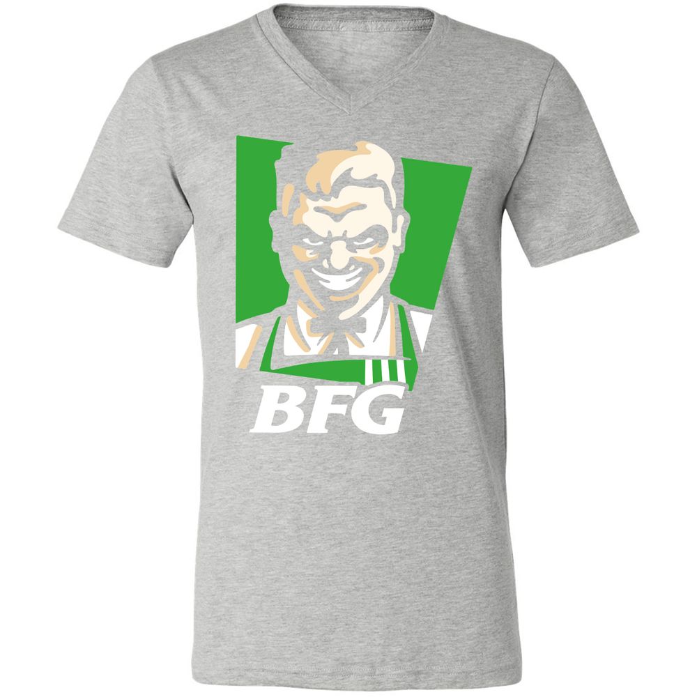 Unisex V-Neck T-Shirt - J2GAY3K6 - Athletic Heather - 7