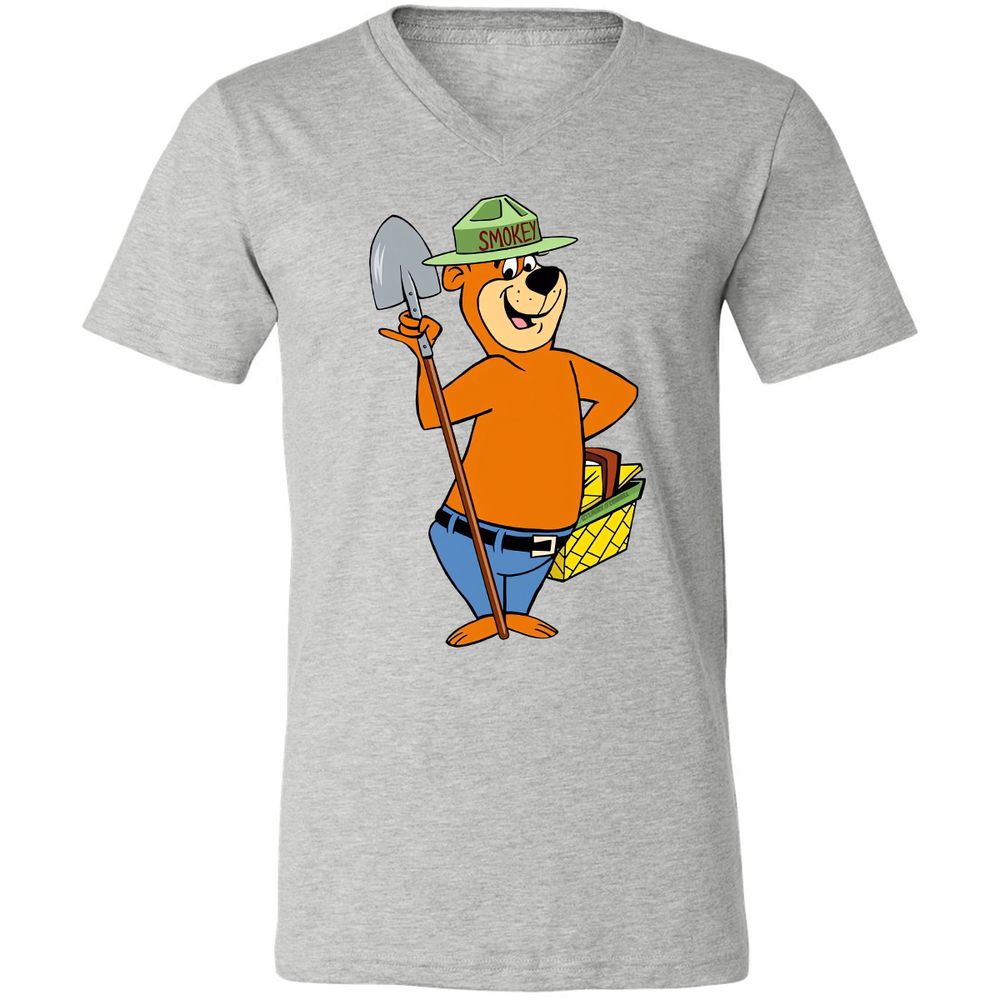 Unisex V-Neck T-Shirt - YSTRPZ4H - Athletic Heather - 7