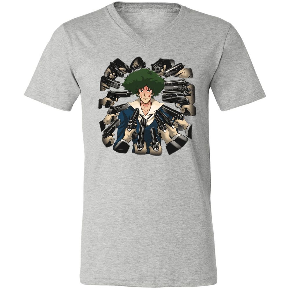 Unisex V-Neck T-Shirt - 29QX9W7P - Athletic Heather - 7