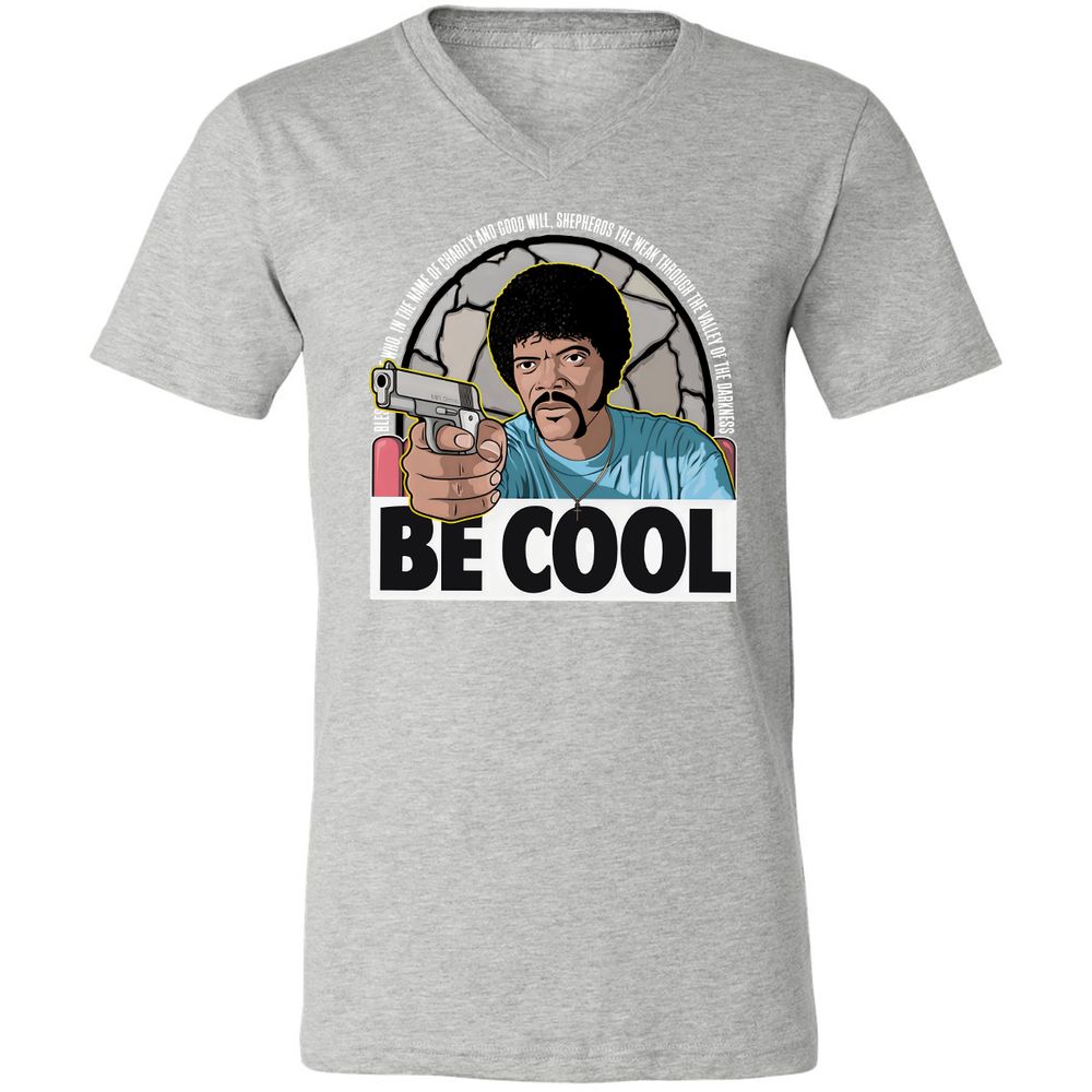 Unisex V-Neck T-Shirt - 2LPKRCMW - Athletic Heather - 7