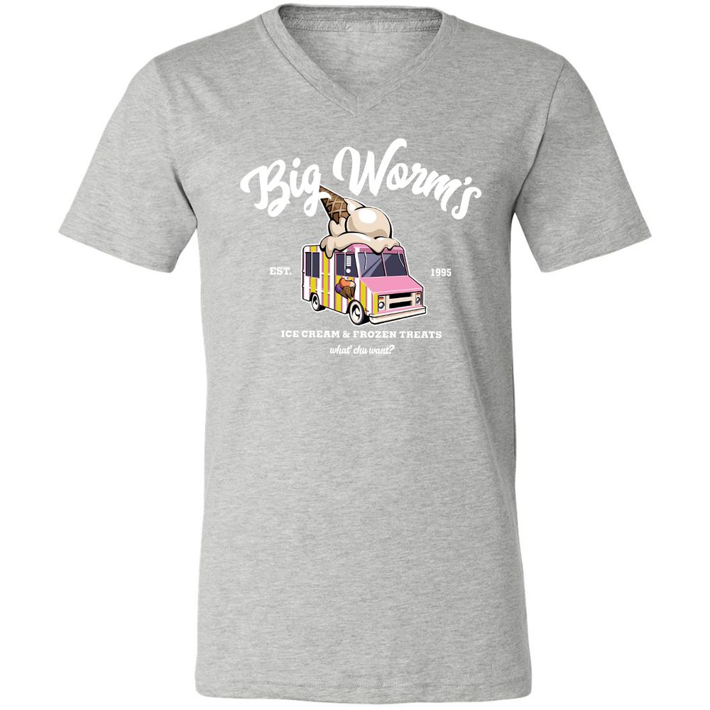 Unisex V-Neck T-Shirt - 7M14HXNK - Athletic Heather - 7