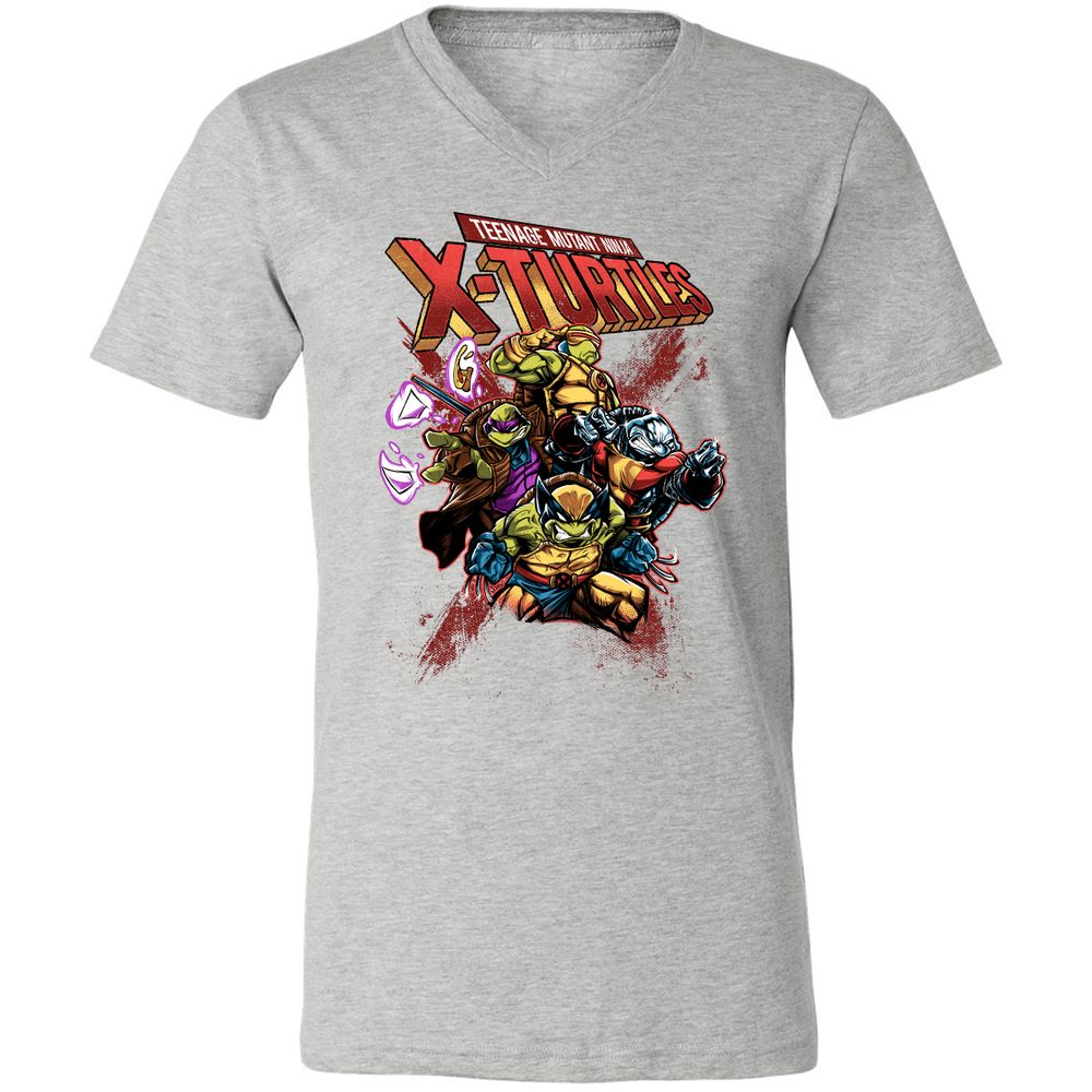 Unisex V-Neck T-Shirt - LUMYUC3U - Athletic Heather - 7