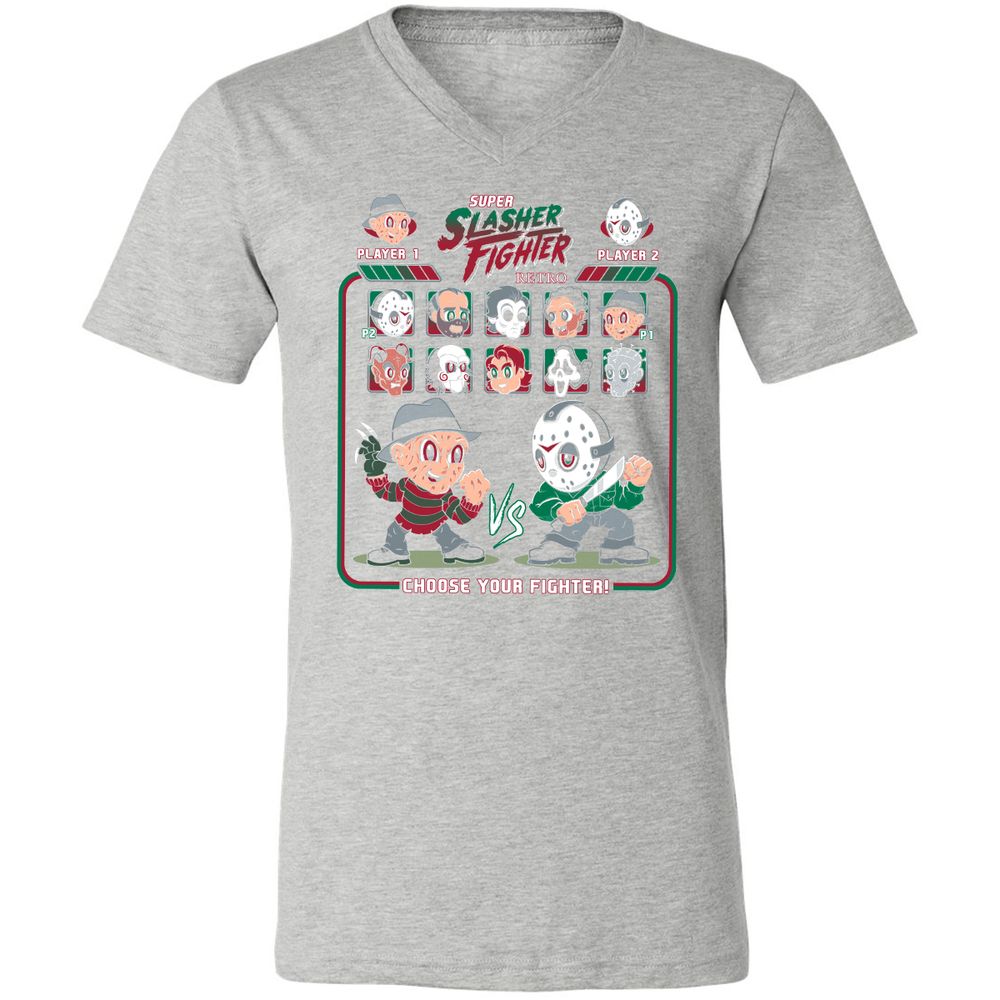 Unisex V-Neck T-Shirt - 73X137DC - Athletic Heather - 7