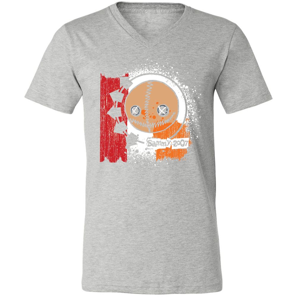 Unisex V-Neck T-Shirt - YYU1XRK2 - Athletic Heather - 7
