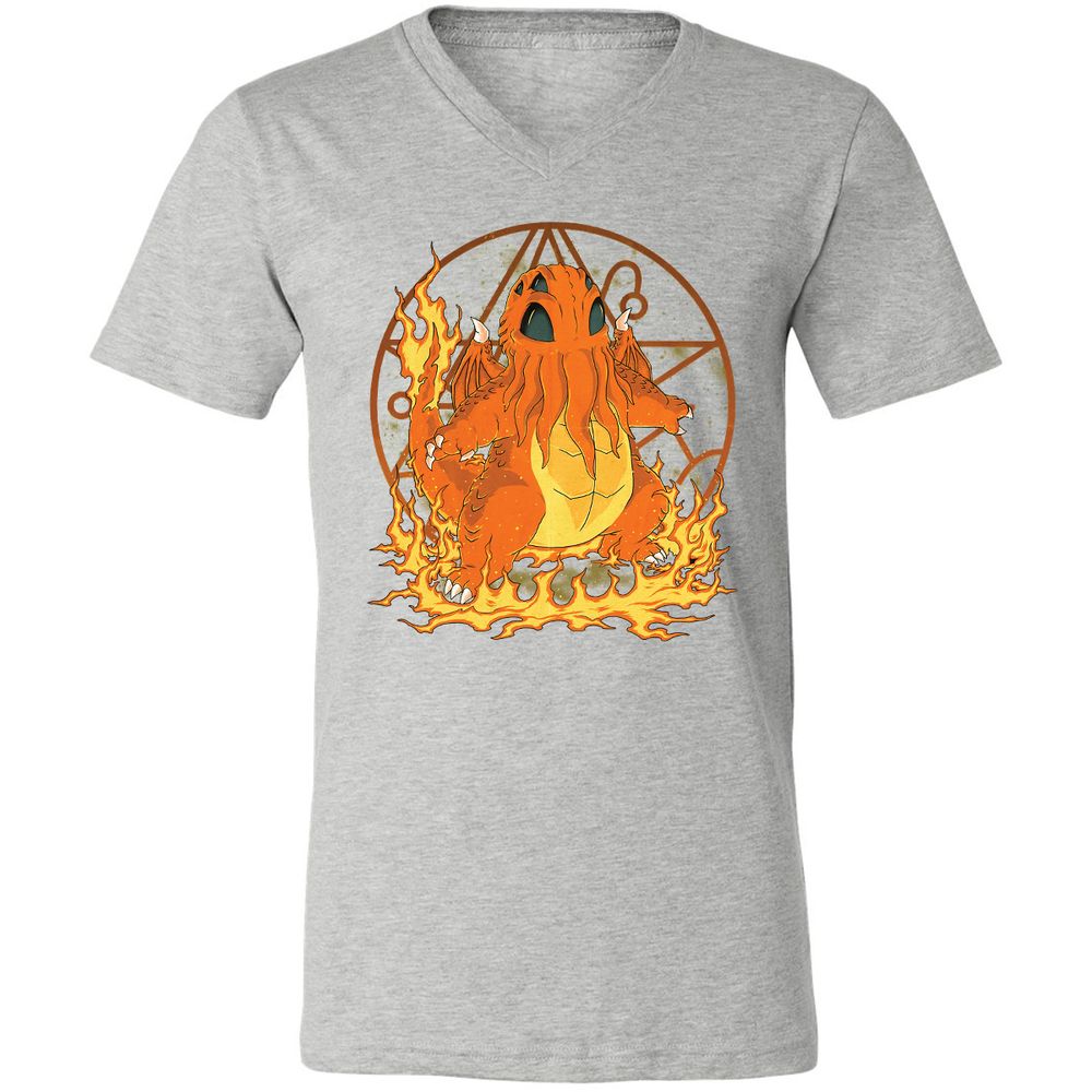 Unisex V-Neck T-Shirt - E8QMTQVZ - Athletic Heather - 7