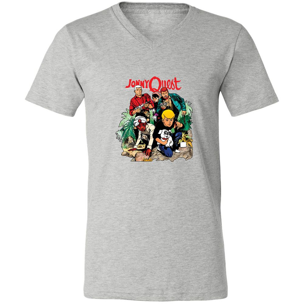 Unisex V-Neck T-Shirt - LMB3N4ZW - Athletic Heather - 7