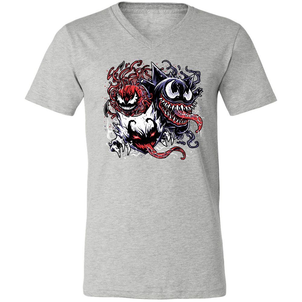 Unisex V-Neck T-Shirt - SDHWQ7HV - Athletic Heather - 7