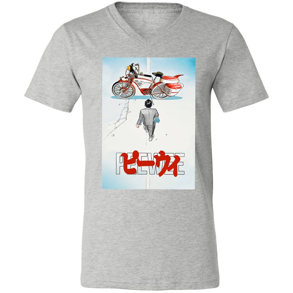 Unisex V-Neck T-Shirt - TMHYBTJ2 - Athletic Heather - 7