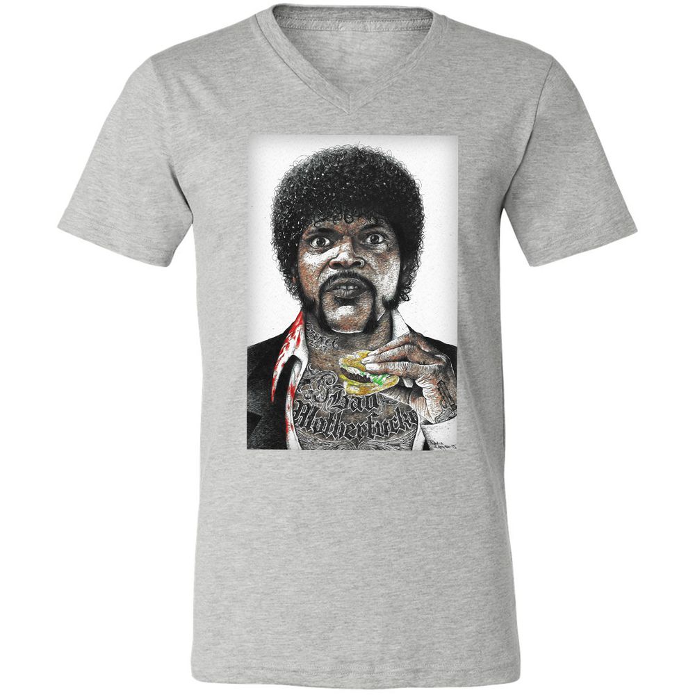 Unisex V-Neck T-Shirt - CPZUPYF4 - Athletic Heather - 7