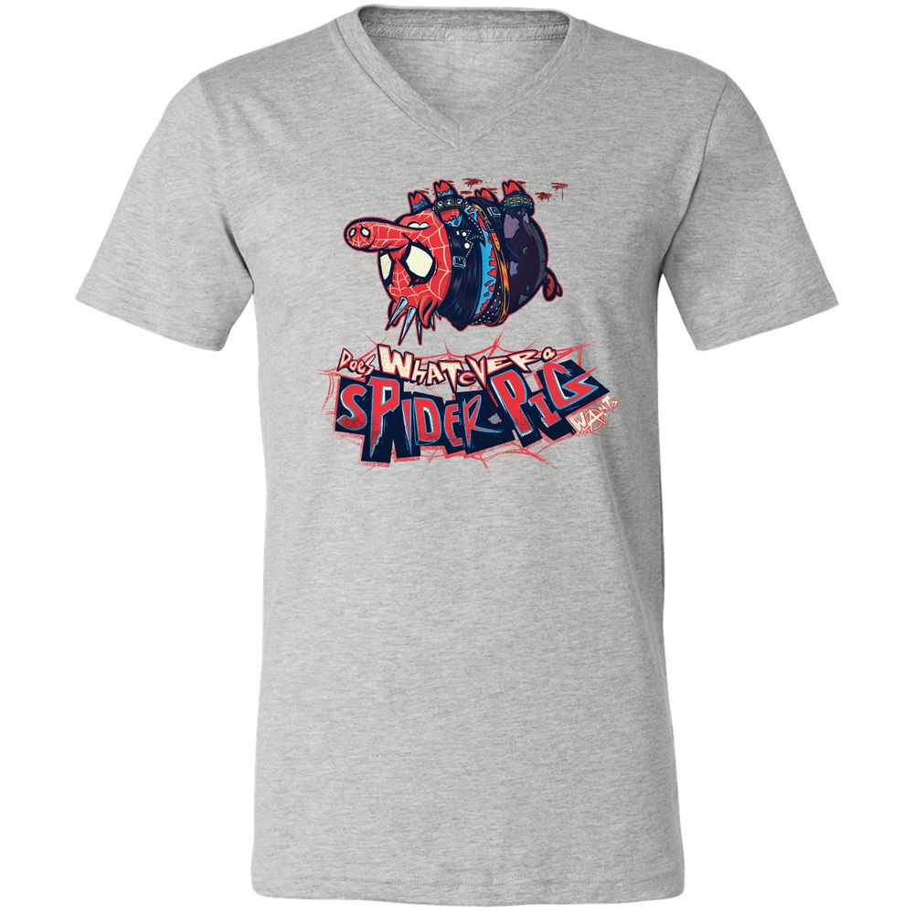 Unisex V-Neck T-Shirt - 73335L24 - Athletic Heather - 7