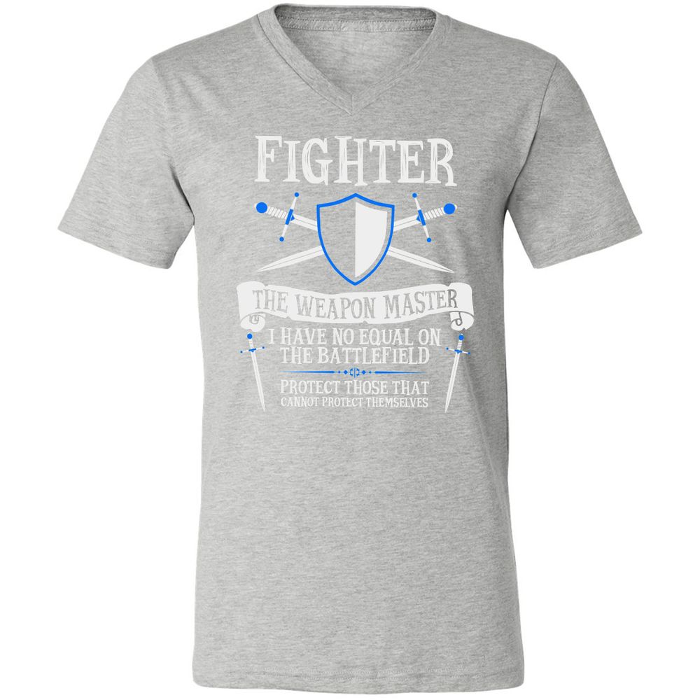 Unisex V-Neck T-Shirt - 9LWYFXZZ - Athletic Heather - 7