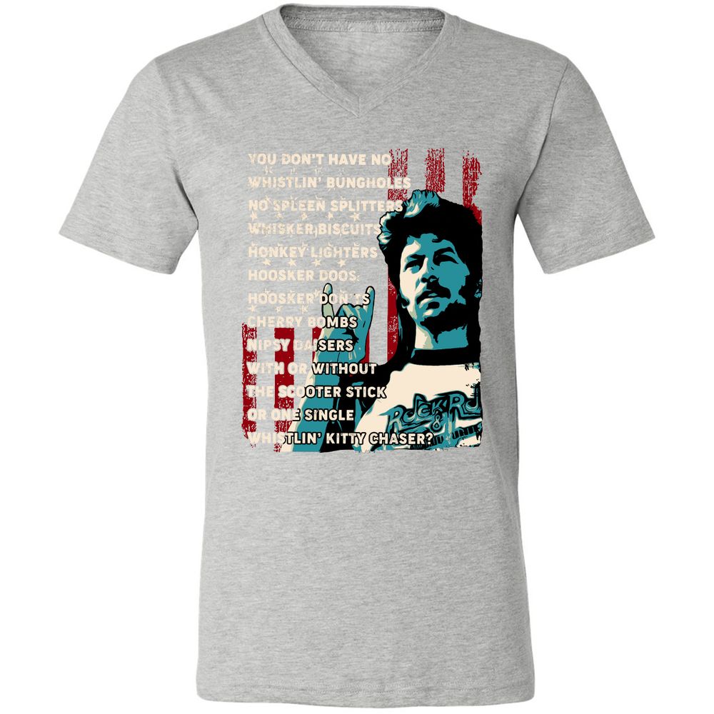 Unisex V-Neck T-Shirt - 92A1VNWQ - Athletic Heather - 7