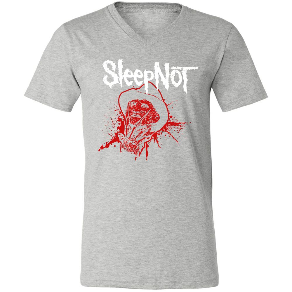 Unisex V-Neck T-Shirt - GKQ3V8GG - Athletic Heather - 7