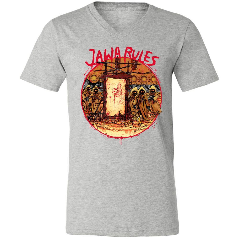 Unisex V-Neck T-Shirt - WBMRSXR2 - Athletic Heather - 7