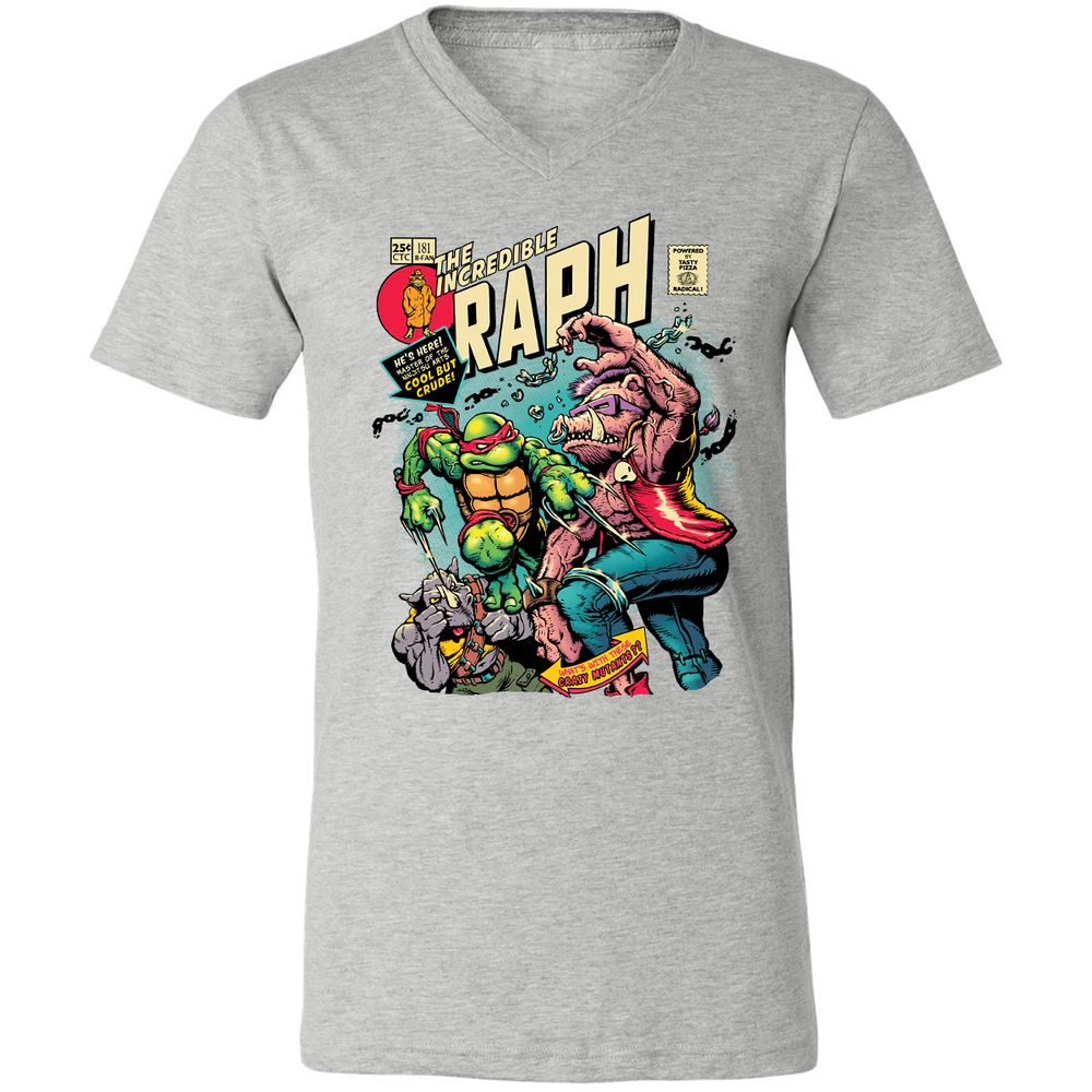 Unisex V-Neck T-Shirt - WL8DG6DW - Athletic Heather - 7