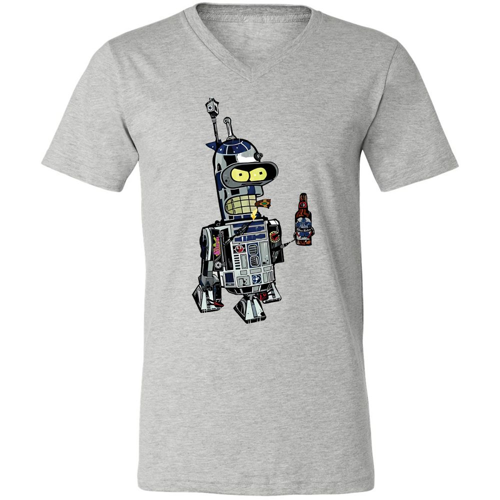 Unisex V-Neck T-Shirt - EUEP8PE4 - Athletic Heather - 7