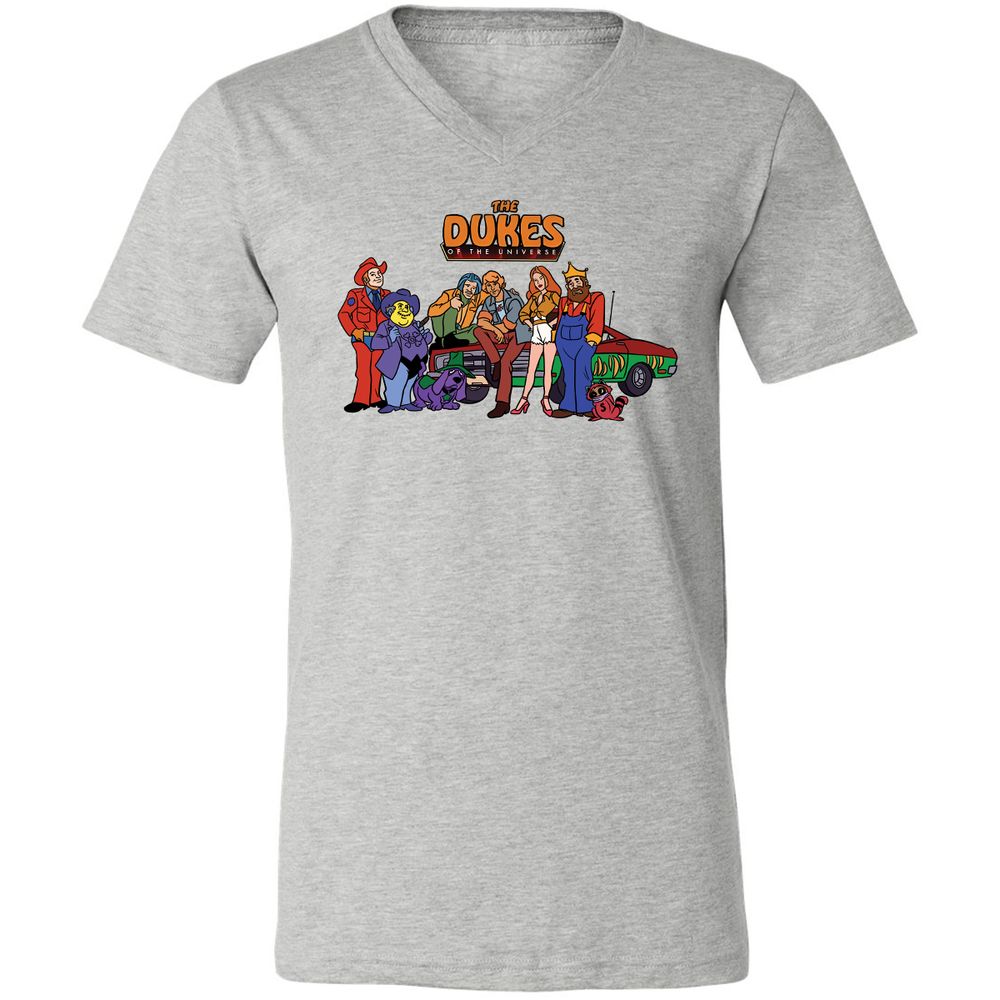 Unisex V-Neck T-Shirt - TXAUA4DM - Athletic Heather - 7